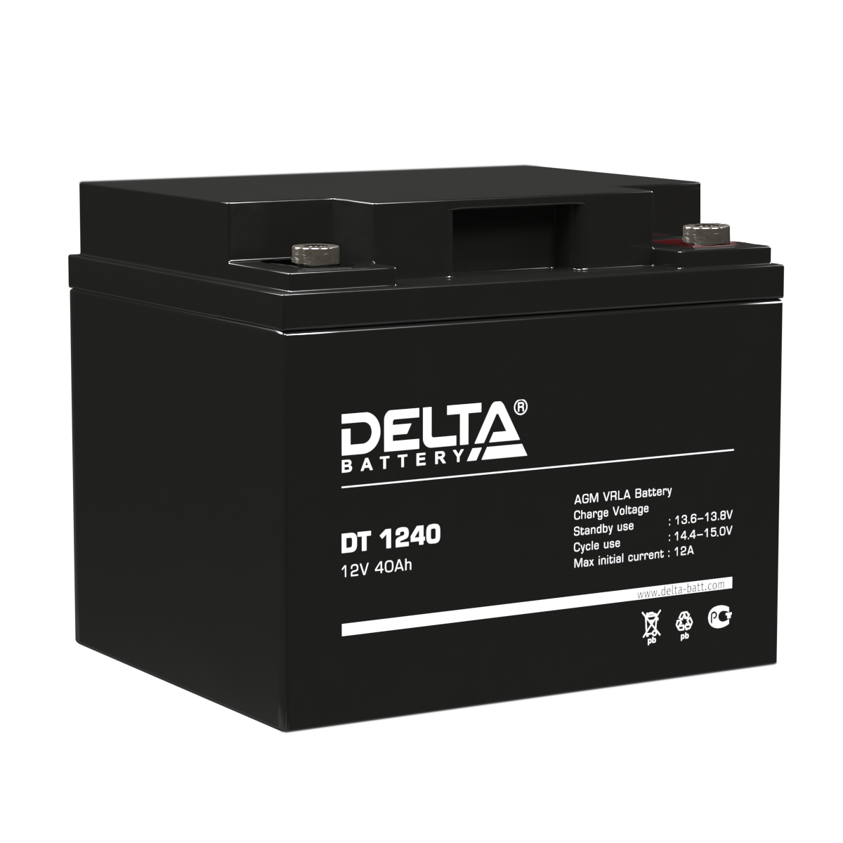 Аккумулятор Delta DT 1240 купить по цене 11565 руб..  Самые дешёвые цены на Аккумуляторы
