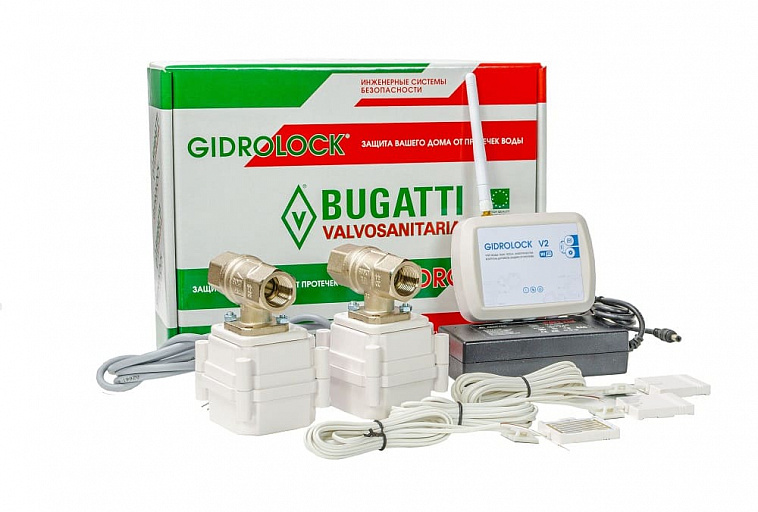 Комплект Gidrolock WI-FI BUGATTI 3/4
