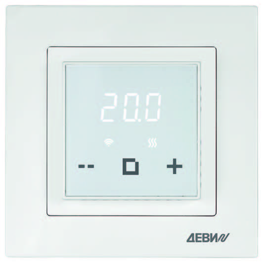 Терморегулятор теплого пола ДЕВИ Classy Wi-Fi белый. арт. 140F1064R