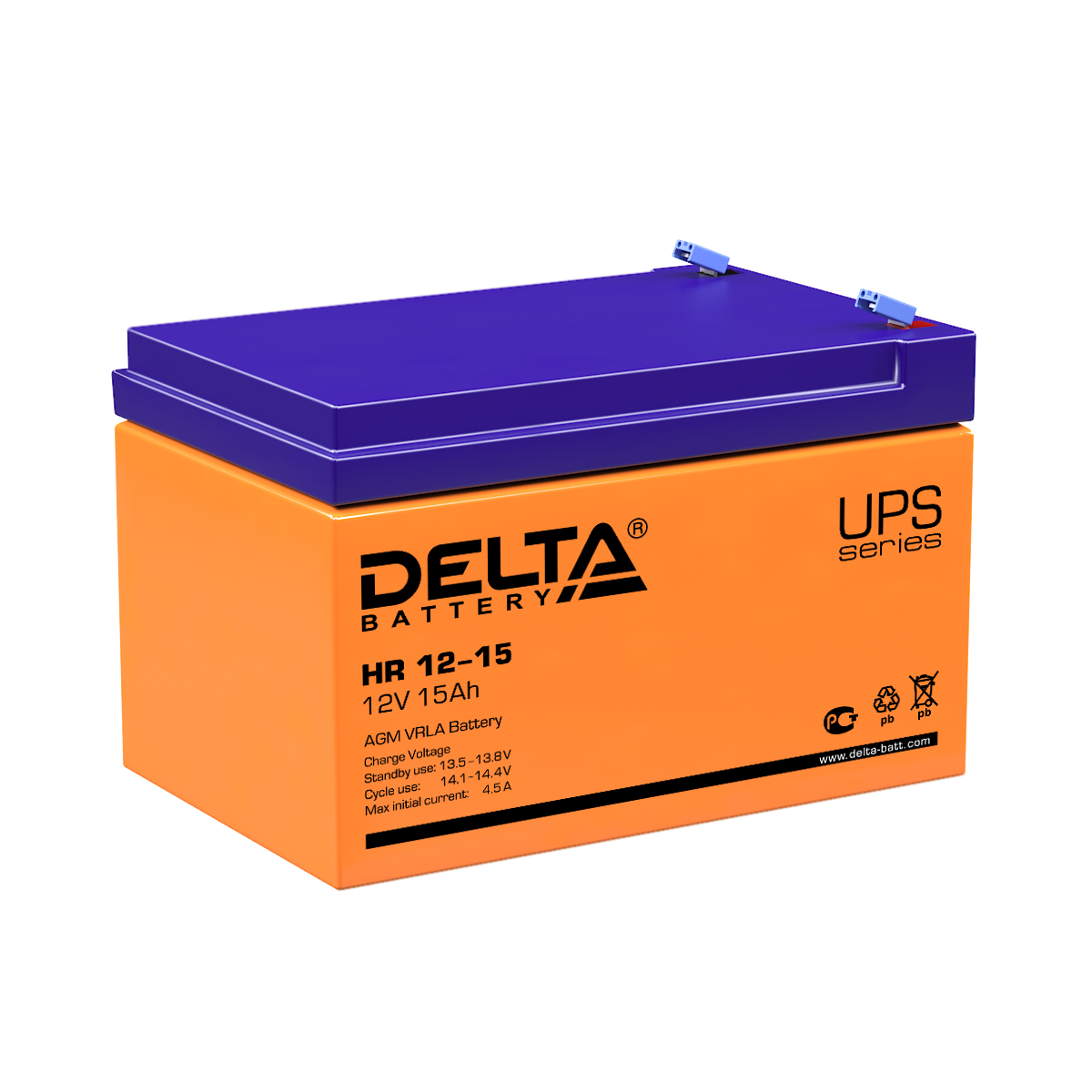 HR 12-15 Delta Аккумуляторная батарея купить по цене 5518 руб..  Самые дешёвые цены на Стационарные